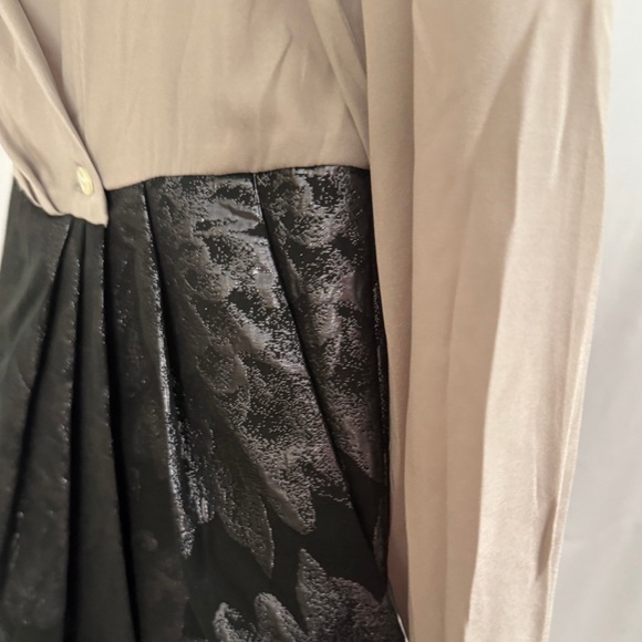 Sara Roka Chic Beige, Black $ Silver Floral Pencil Dress - Picture 11 of 12